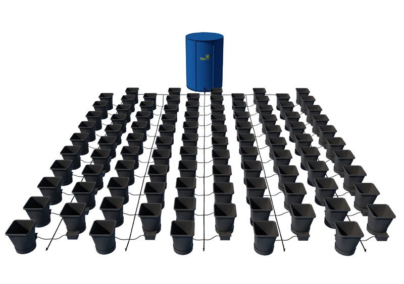 AutoPot - 100 Pot XL System Kit - 100 Pot 25 L + 2 x Reservoir 400 L