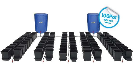 AutoPot - 100 Pot System Kit - 100 Pot 15 L + 2 x Reservoir 400 L