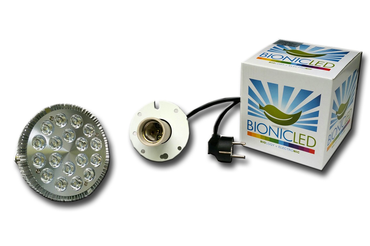 LED - BIONICLED - PACK 1 x BioSpot 54 W - E27 + Douille Suspension