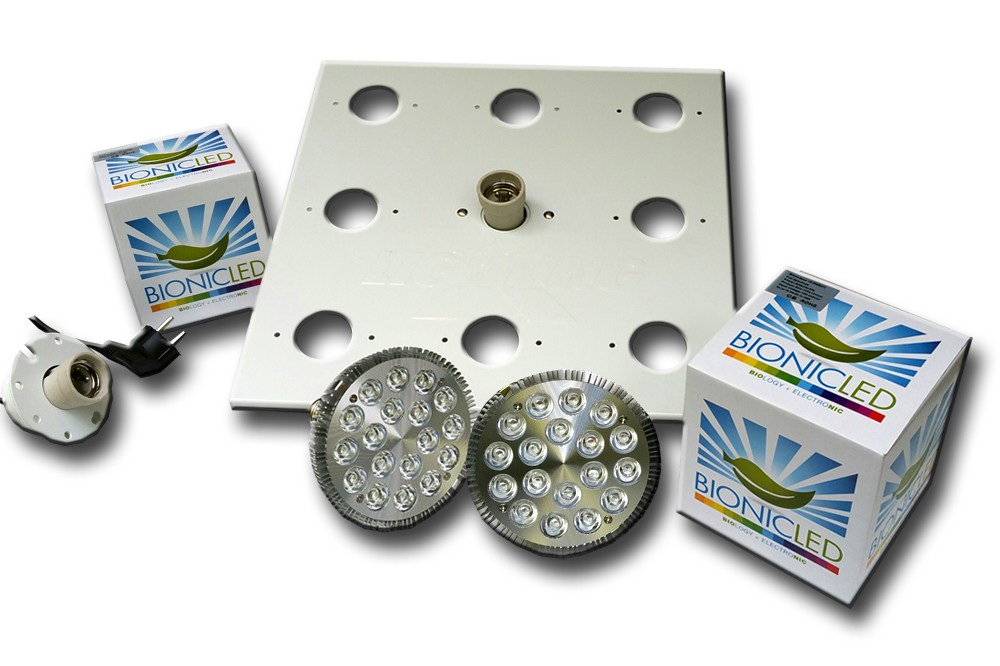 LED - BIONICLED - PACK 2 x BioSpot 54 W - E27 + Douille + Platine