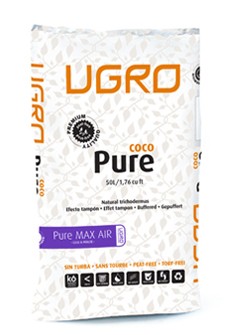 Coco Ugro Pure Max Air - Premium Quality + Trichoderma + 30% Perlite - 50 L