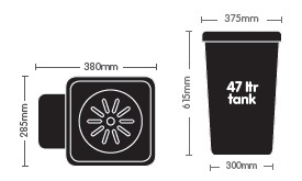 AutoPot - 1 Pot XL System Kit - 1 Pot 25 L + Reservoir 47 L