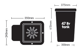 AutoPot - 1 Pot System Kit - 1 Pot 15 L + Reservoir 47 L