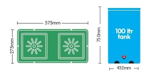 AutoPot - Easy2Grow Kit 6 - 12 Pots 8,5 L + Reservoir 100  L