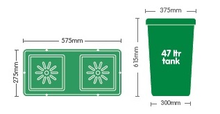 AutoPot - Easy2Grow Kit 3 - 6 Pots 8,5 L + Reservoir 47  L