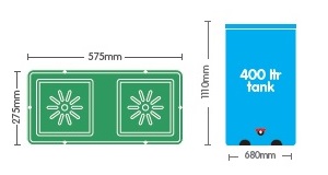 AutoPot - Easy2Grow Kit 24 - 48 Pots 8,5 L + Reservoir 400  L